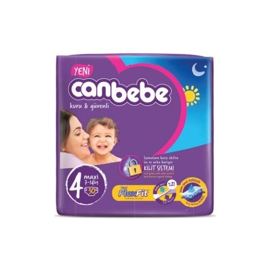 Canbebe Süper Ekonomik Maxi Bebek Bezi 714kg(30 Adet) Bebbelife En